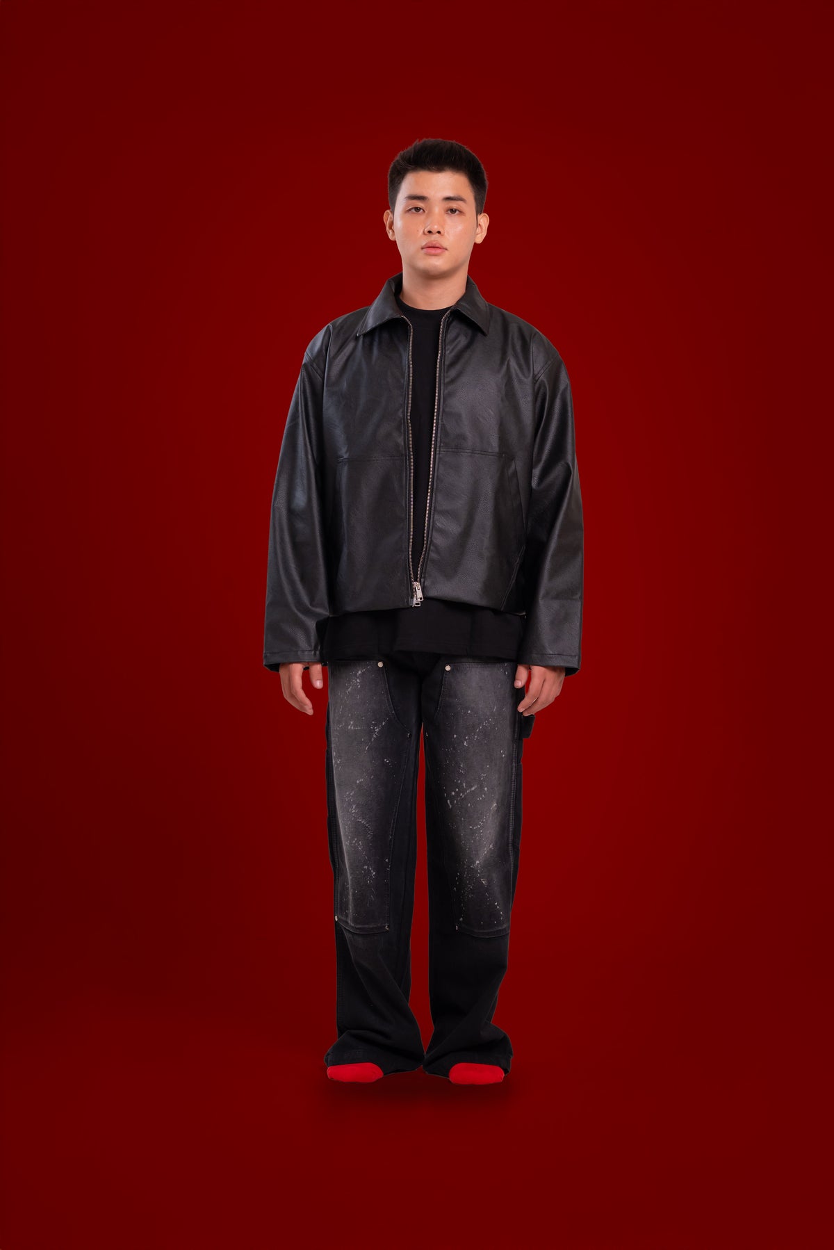 Classic Relaxed Leather Jacket