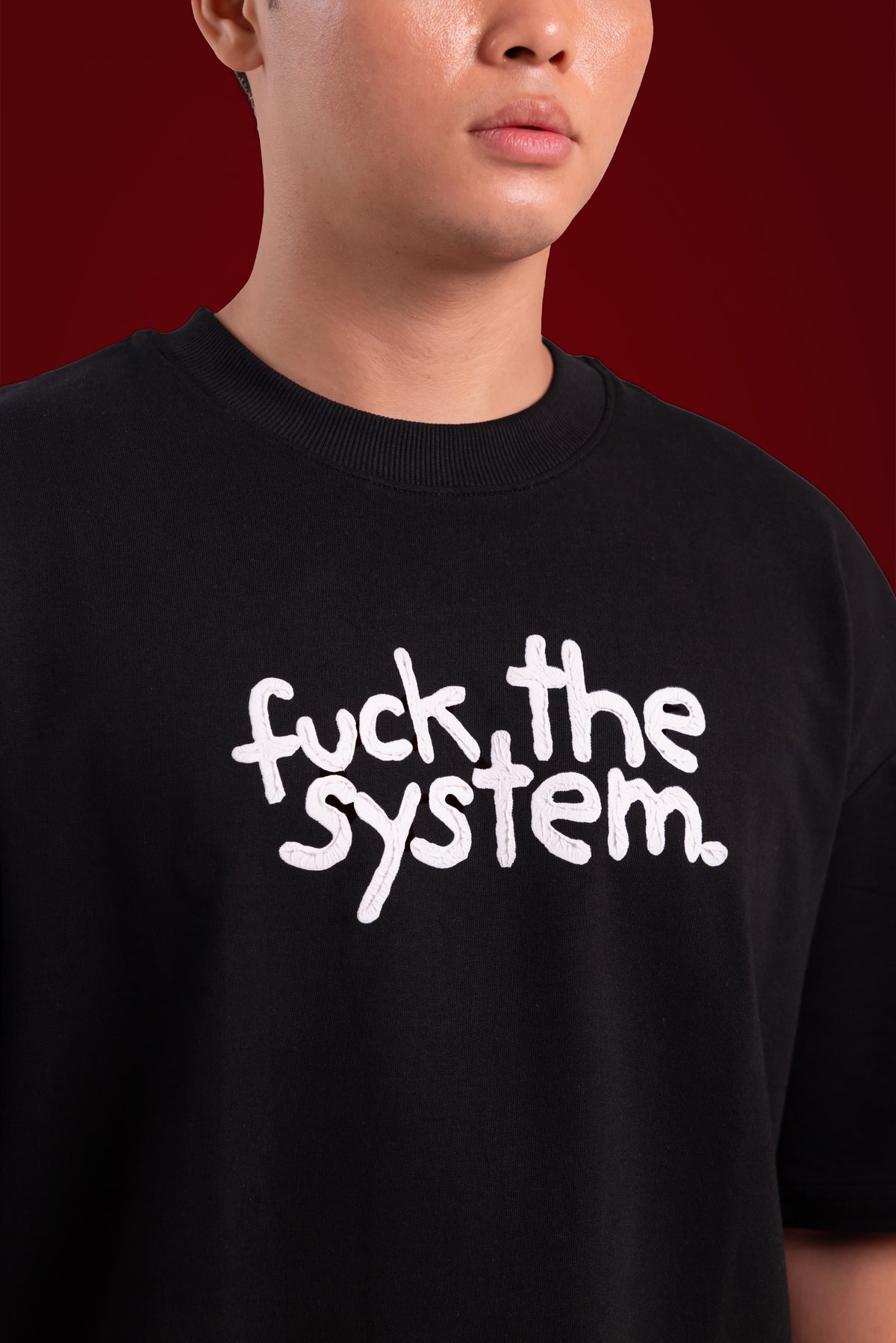 F*#k the System! - Korean Oversized T-Shirt