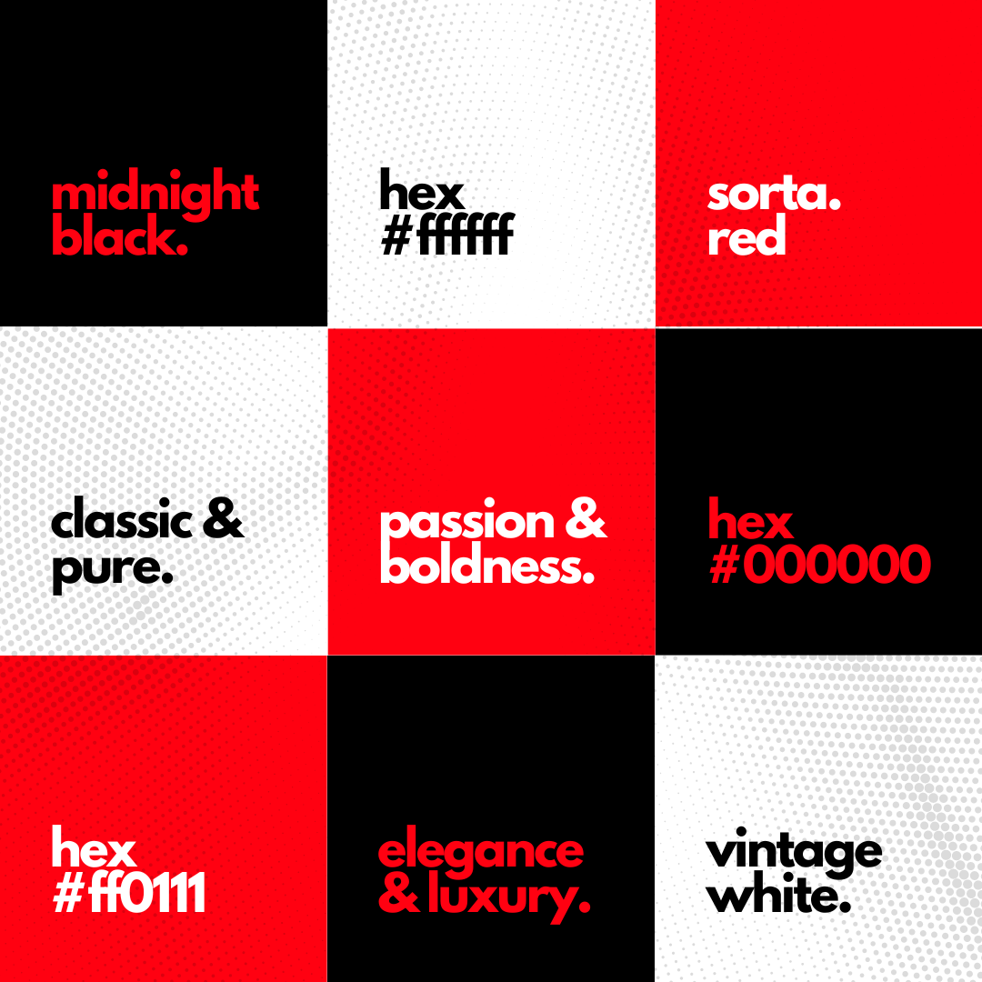 just white, black and red? are you serious?