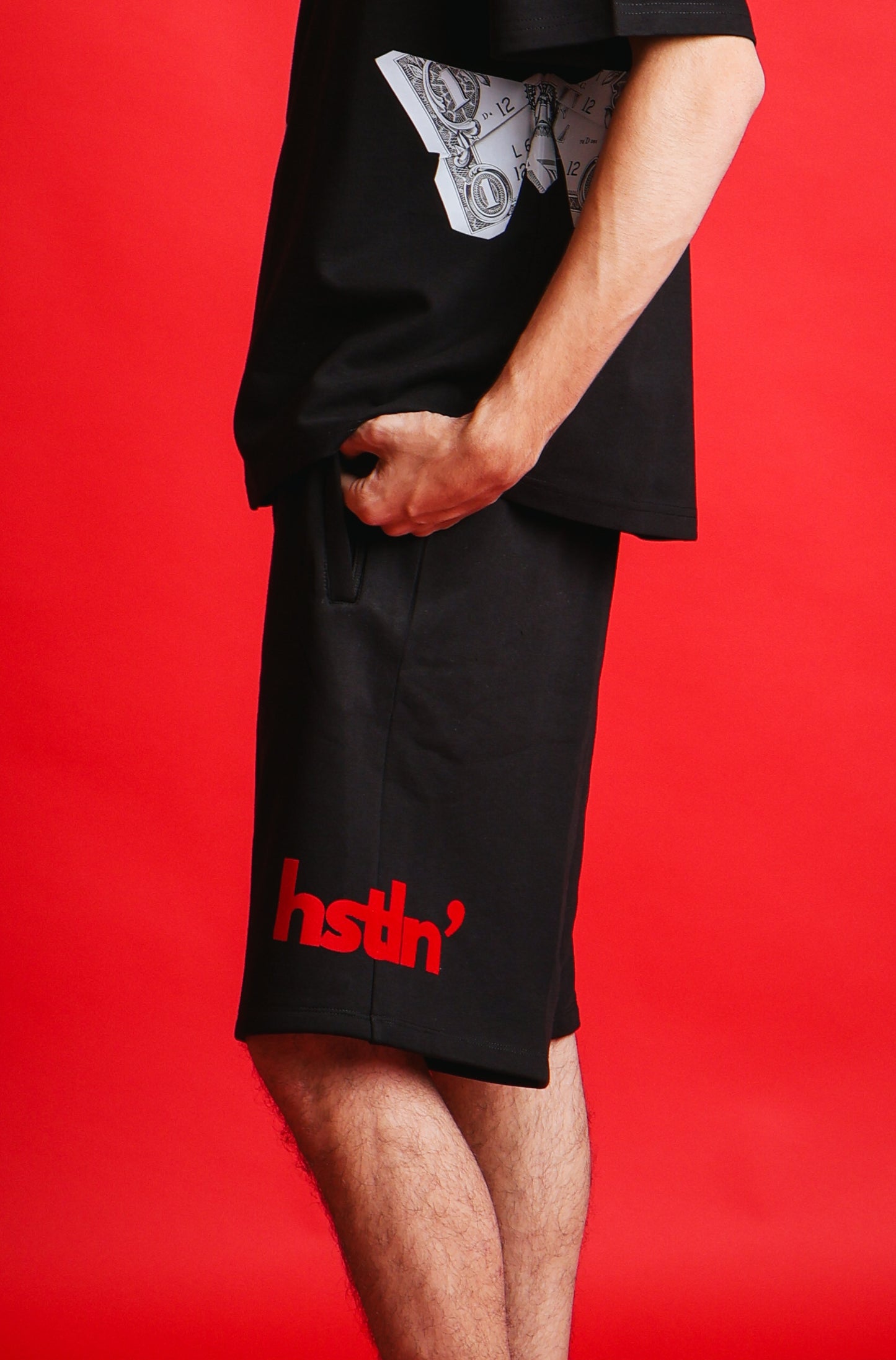 hstln' shorts - midnight black.