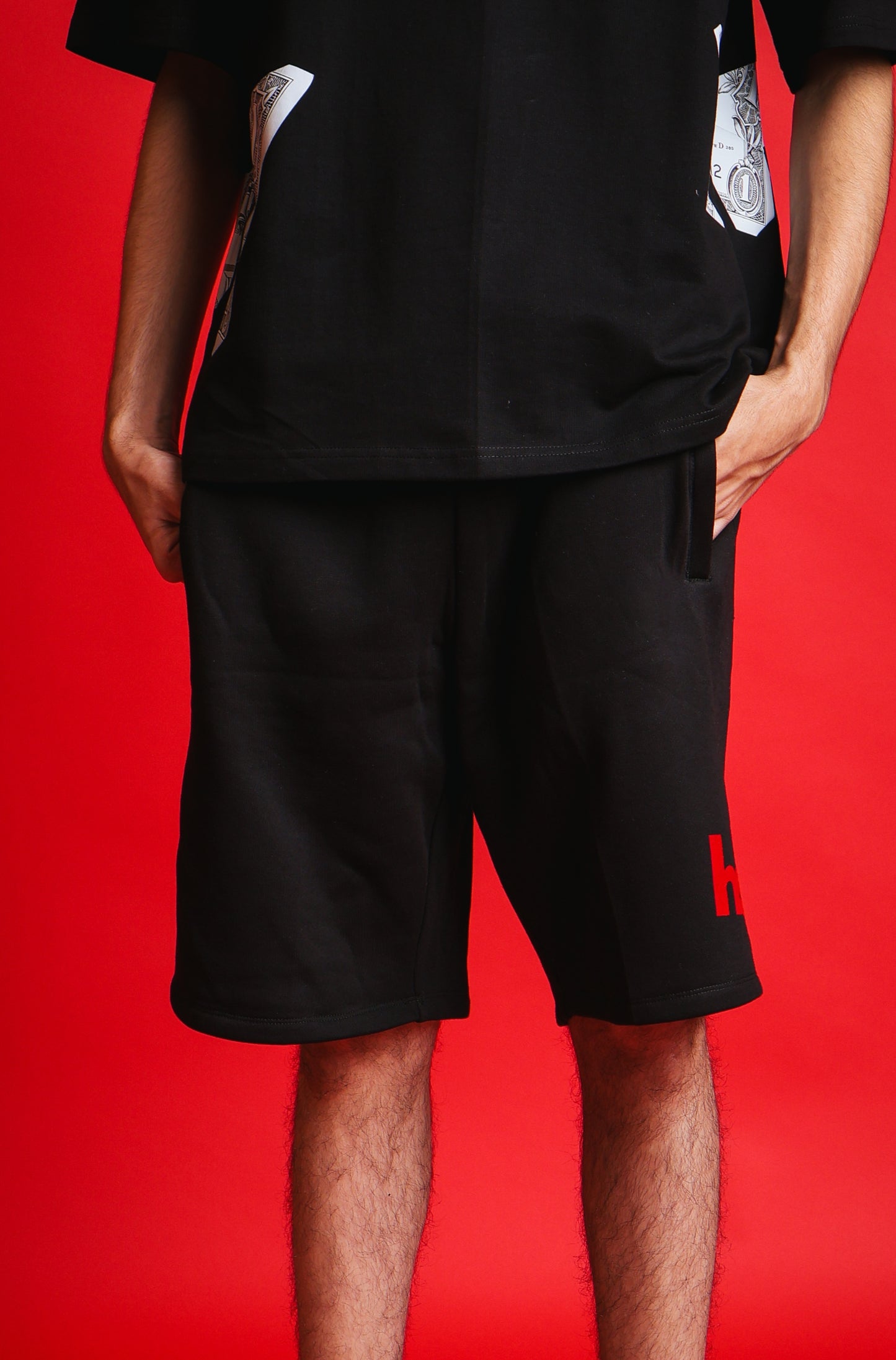 hstln' shorts - midnight black.