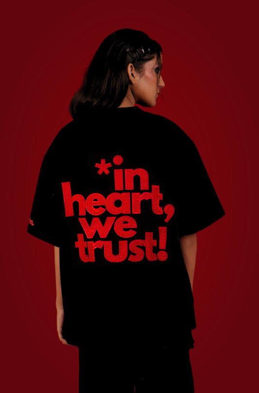 in heart, we trust! - midnight black