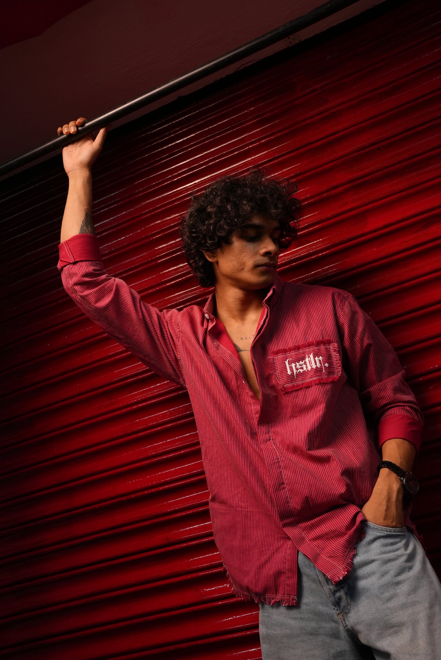 hstlr. straight fit shirt