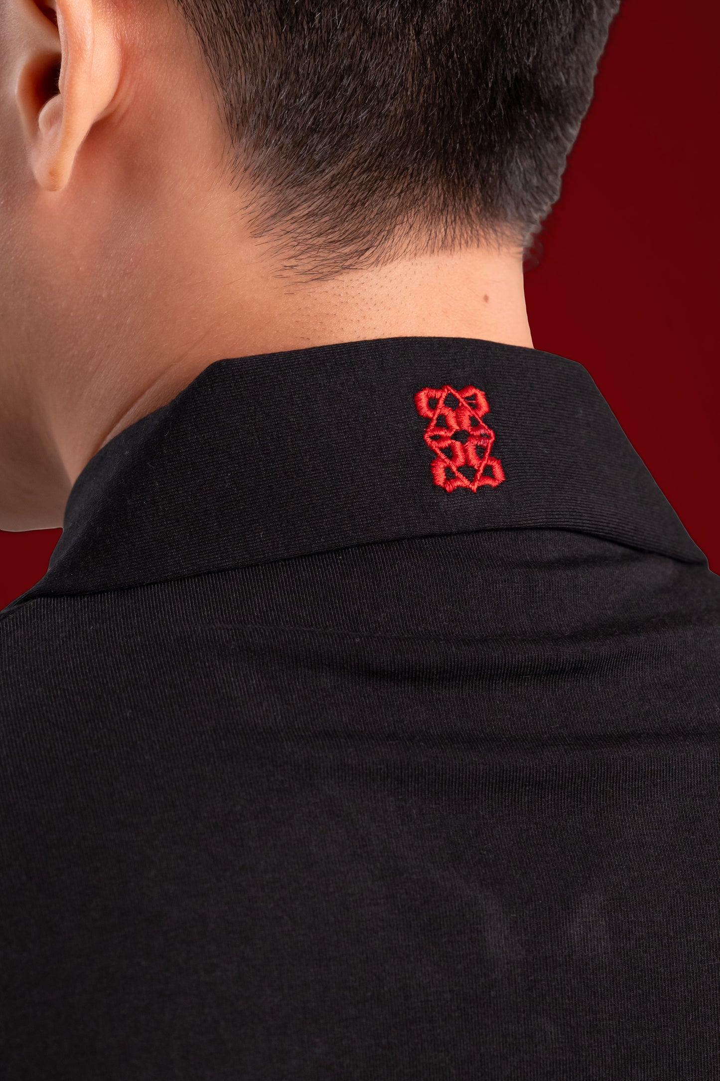 signature zipped polo.