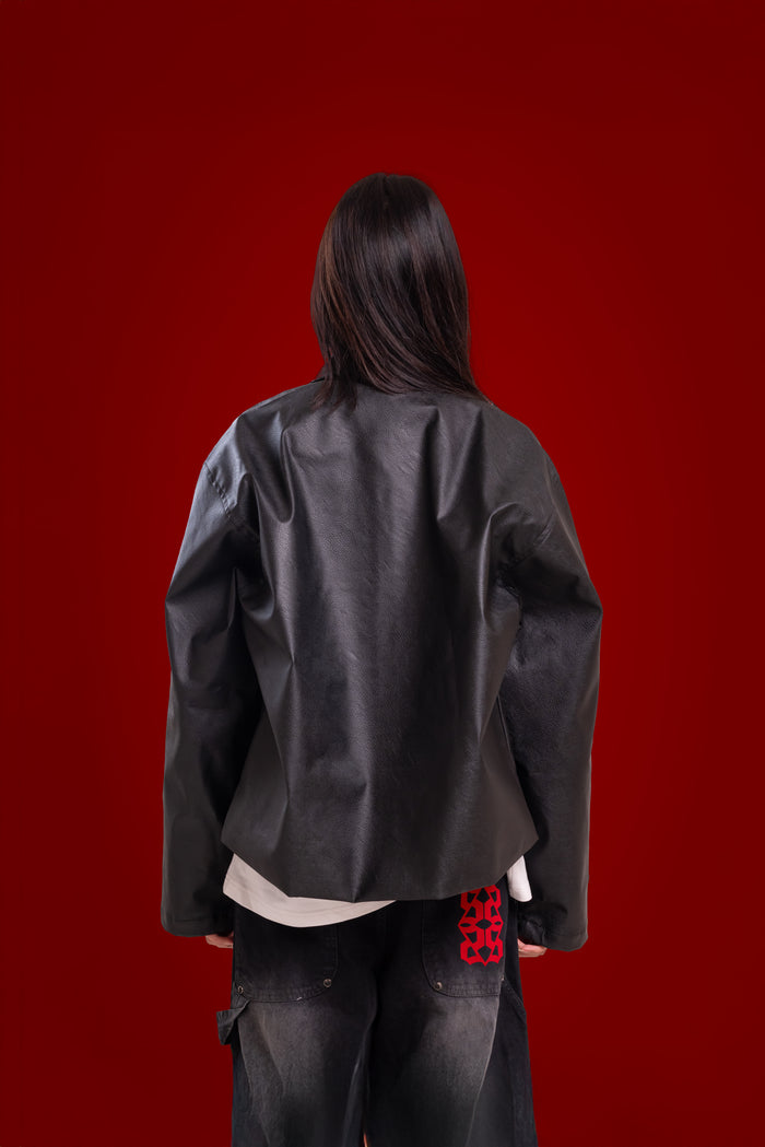 Classic Relaxed Leather Jacket