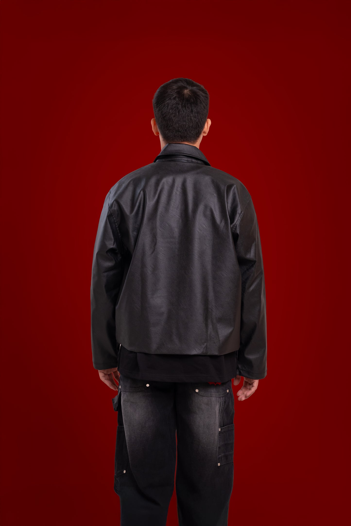 classic leather jacket.