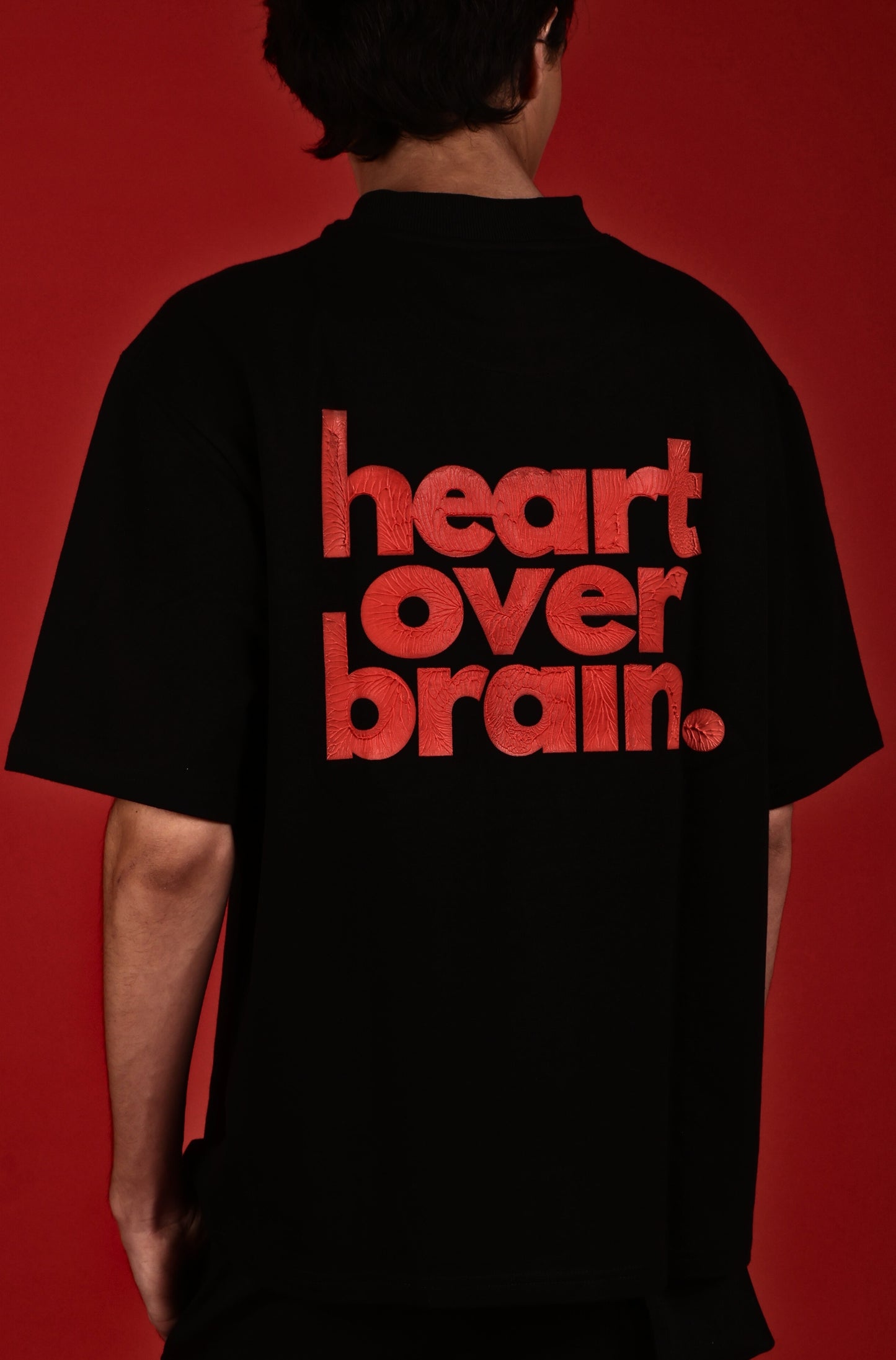 heart over brain. - midnight black.