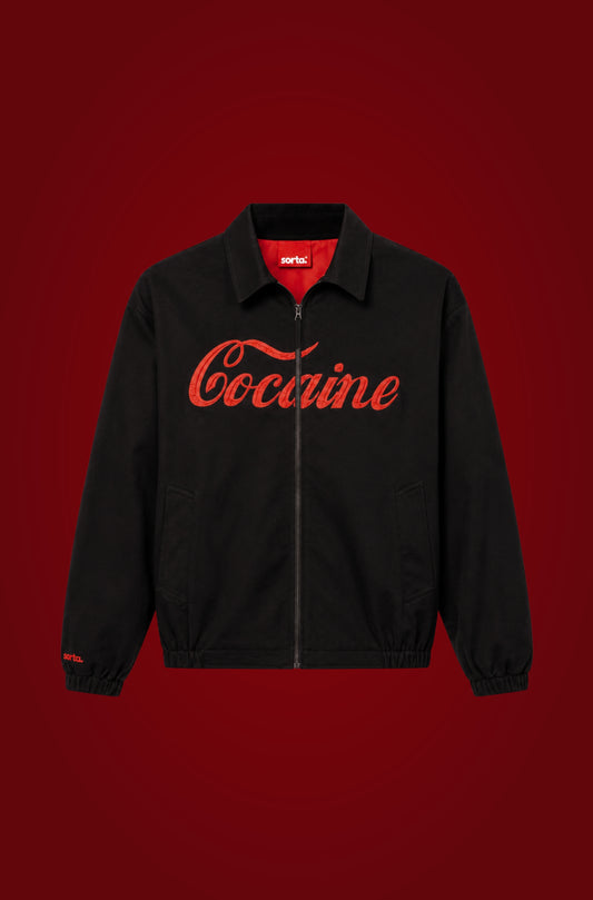coca-ine denim jacket