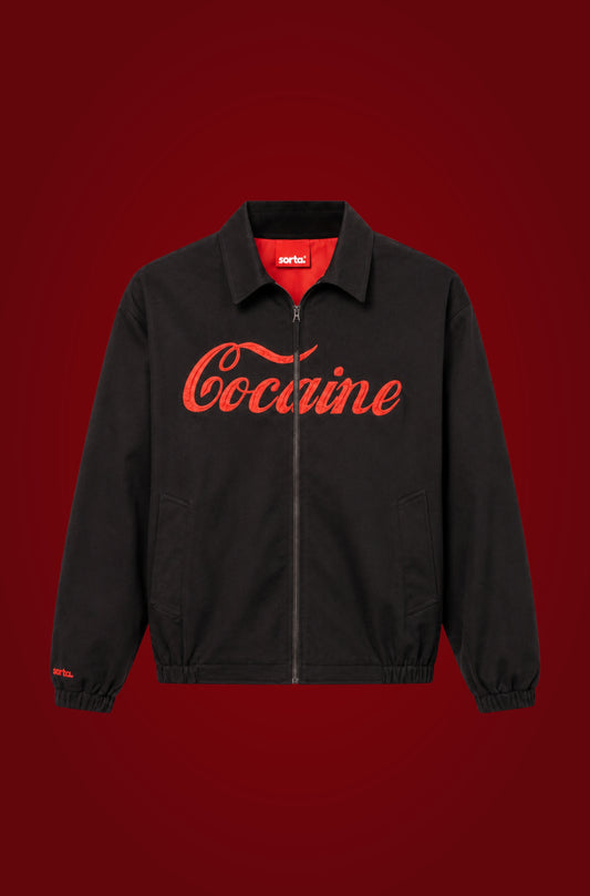 coca-ine denim jacket