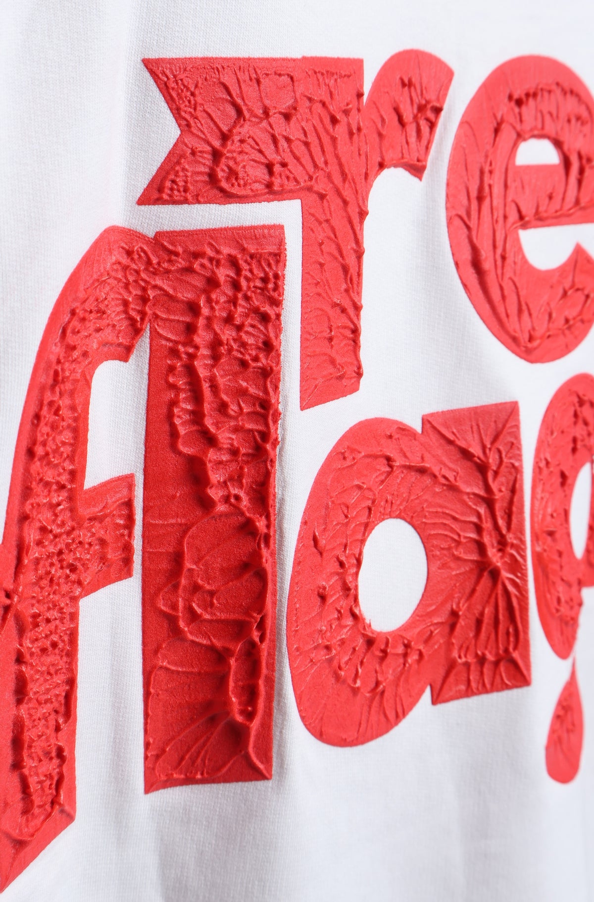 Red Flag. 3D "Print" - Korean Oversized T-Shirt