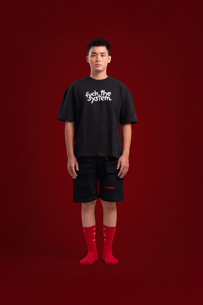 F*#k the System! - Korean Oversized T-Shirt