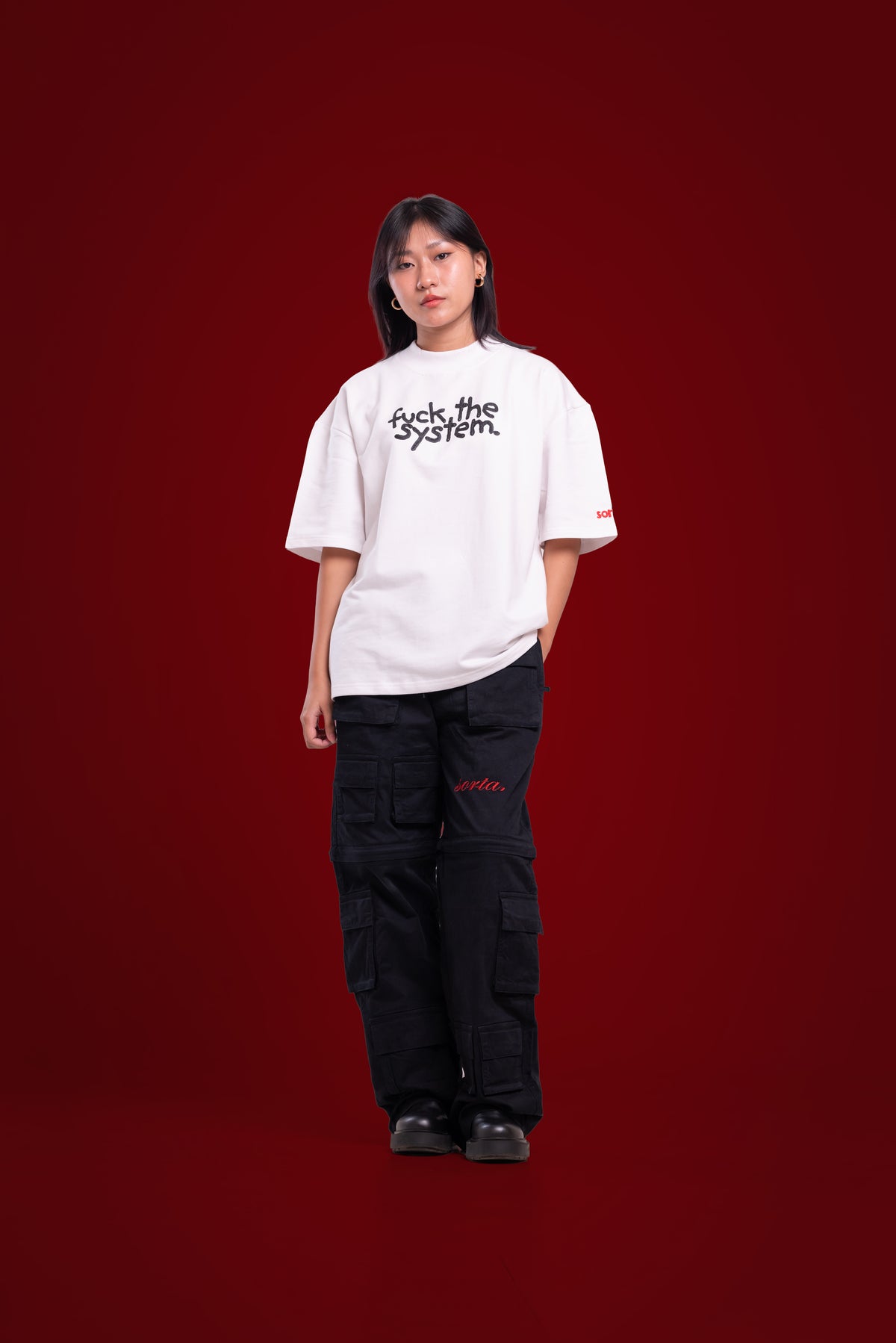 F*#k the System! - Korean Oversized T-Shirt