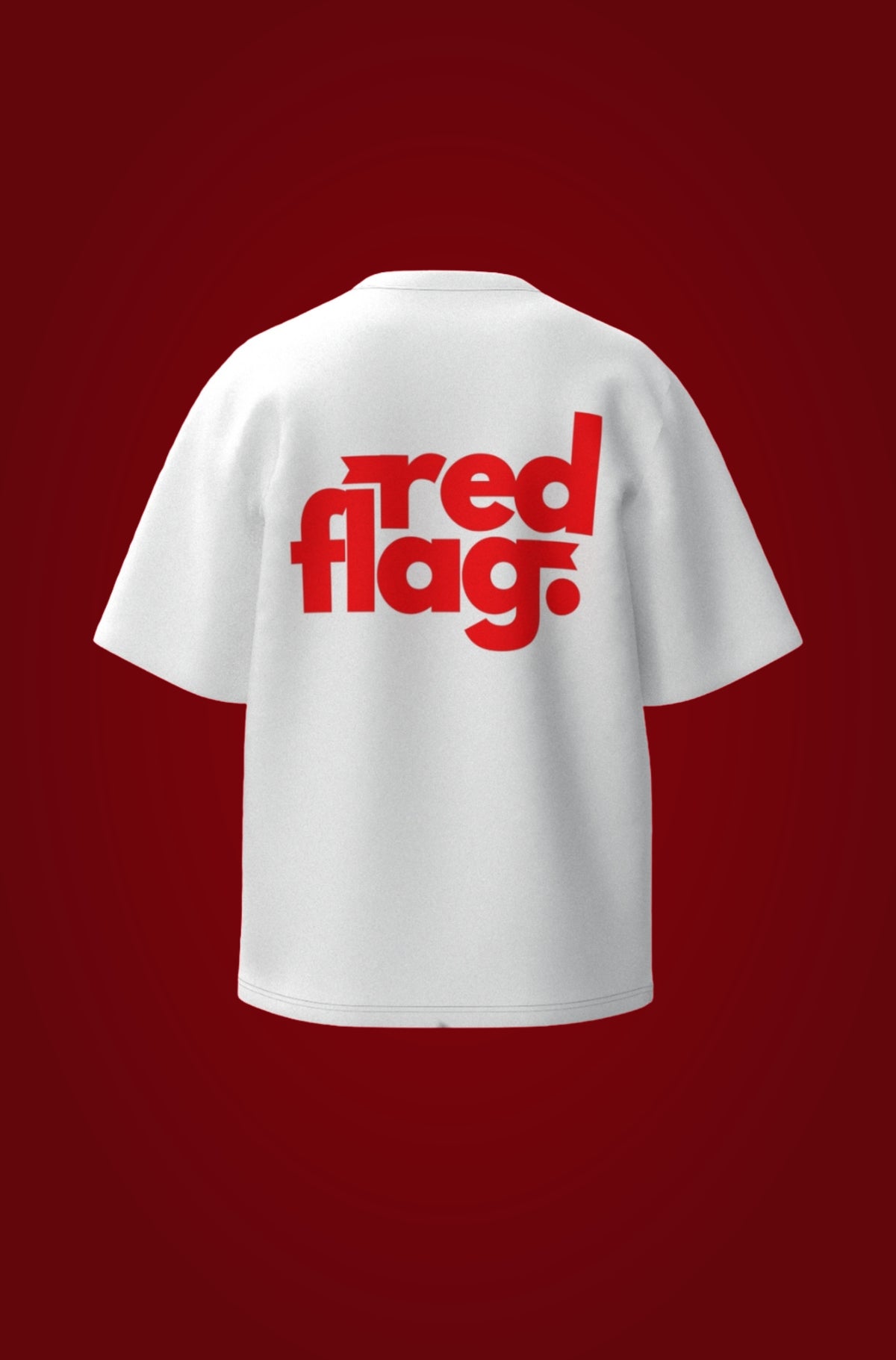 Red Flag. Velvet - Korean Oversized T-Shirt